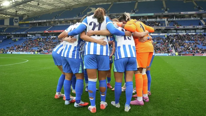 Framed Print : Brighton and Hove Albion Women v Leicester City Women Women's Super League 16NOV25 Framed Print : Brighton and Hove Albion Women v Leicester City Women Women's Super League 16NOV25