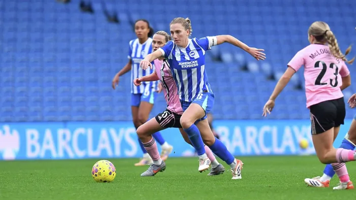 Framed Print : Brighton and Hove Albion Women v Leicester City Women Women's Super League 16NOV25 Framed Print : Brighton and Hove Albion Women v Leicester City Women Women's Super League 16NOV25