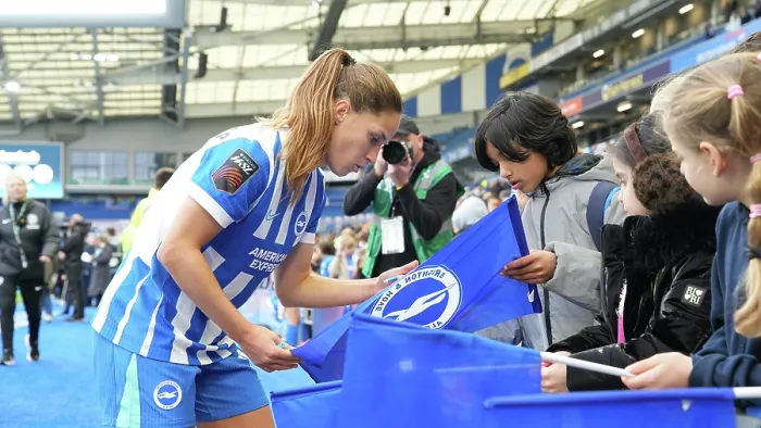 Framed Print : Brighton and Hove Albion Women v Leicester City Women Women's Super League 16NOV25 Framed Print : Brighton and Hove Albion Women v Leicester City Women Women's Super League 16NOV25