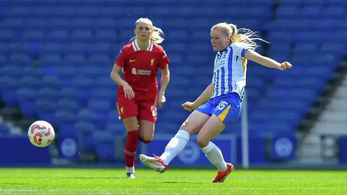 Framed Print : Brighton and Hove Albion Women v Liverpool Women Women's Super League 19APR25 Framed Print : Brighton and Hove Albion Women v Liverpool Women Women's Super League 19APR25