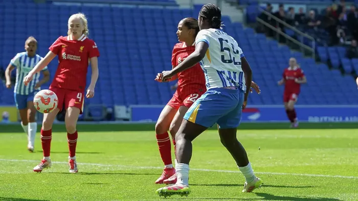 Framed Print : Brighton and Hove Albion Women v Liverpool Women Women's Super League 19APR25 Framed Print : Brighton and Hove Albion Women v Liverpool Women Women's Super League 19APR25