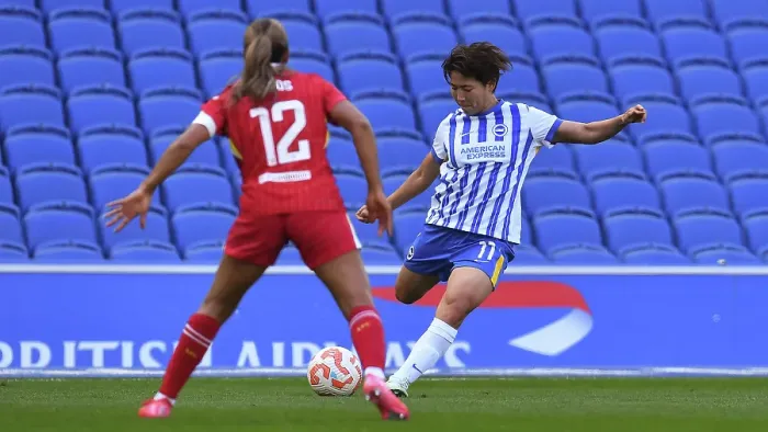 Framed Print : Brighton and Hove Albion Women v Liverpool Women Women's Super League 19APR25 Framed Print : Brighton and Hove Albion Women v Liverpool Women Women's Super League 19APR25