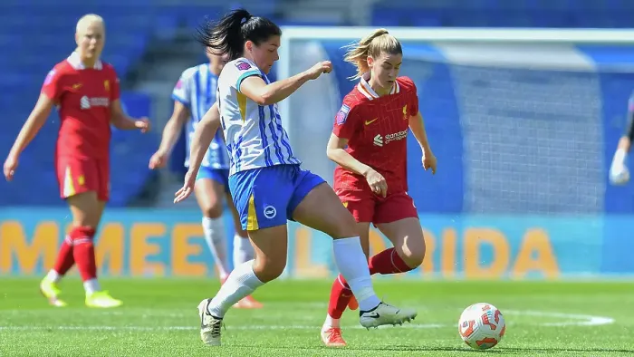 Framed Print : Brighton and Hove Albion Women v Liverpool Women Women's Super League 19APR25 Framed Print : Brighton and Hove Albion Women v Liverpool Women Women's Super League 19APR25