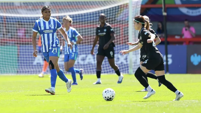 Framed Print : Brighton and Hove Albion Women v Manchester City Women Premier League 25APR26 Framed Print : Brighton and Hove Albion Women v Manchester City Women Premier League 25APR26