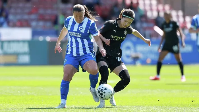 Framed Print : Brighton and Hove Albion Women v Manchester City Women Premier League 25APR26 Framed Print : Brighton and Hove Albion Women v Manchester City Women Premier League 25APR26