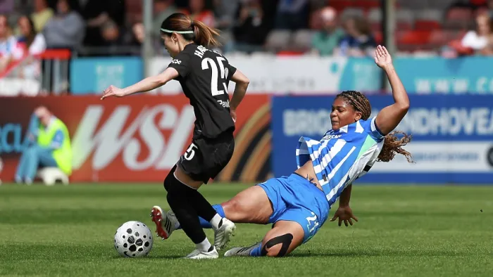 Framed Print : Brighton and Hove Albion Women v Manchester City Women Premier League 25APR26 Framed Print : Brighton and Hove Albion Women v Manchester City Women Premier League 25APR26