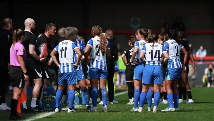 Framed Print : Brighton and Hove Albion Women v Manchester City Women Premier League 25APR26 Framed Print : Brighton and Hove Albion Women v Manchester City Women Premier League 25APR26
