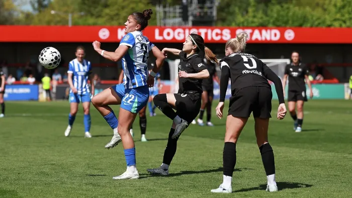 Framed Print : Brighton and Hove Albion Women v Manchester City Women Premier League 25APR26 Framed Print : Brighton and Hove Albion Women v Manchester City Women Premier League 25APR26