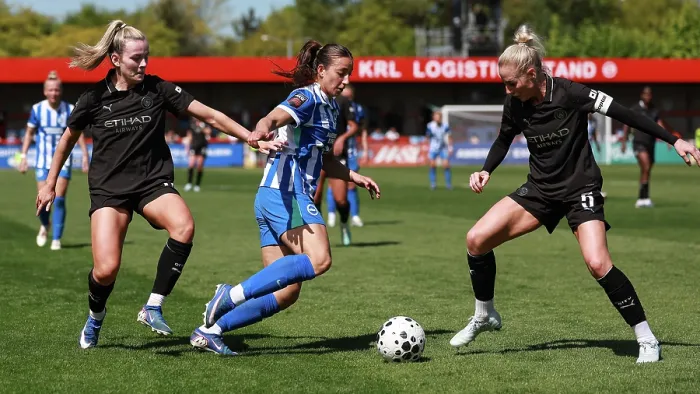 Framed Print : Brighton and Hove Albion Women v Manchester City Women Premier League 25APR26 Framed Print : Brighton and Hove Albion Women v Manchester City Women Premier League 25APR26