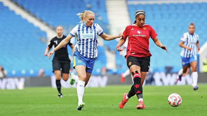 Framed Print : Brighton and Hove Albion Women v Manchester United Women Women's Super League 19OCT24 Framed Print : Brighton and Hove Albion Women v Manchester United Women Women's Super League 19OCT24
