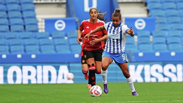 Framed Print : Brighton and Hove Albion Women v Manchester United Women Women's Super League 19OCT24 Framed Print : Brighton and Hove Albion Women v Manchester United Women Women's Super League 19OCT24