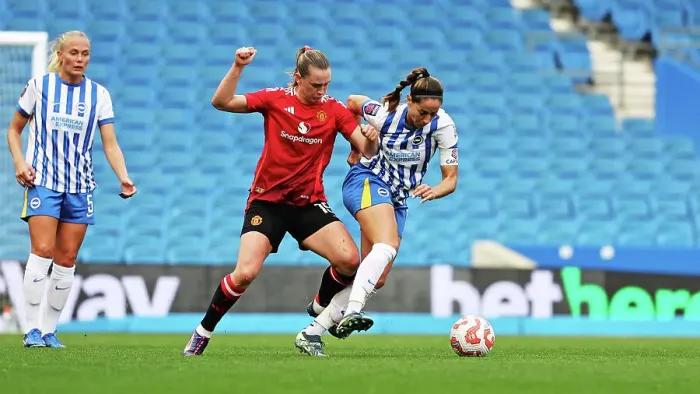 Framed Print : Brighton and Hove Albion Women v Manchester United Women Women's Super League 19OCT24