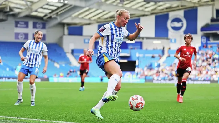 Framed Print : Brighton and Hove Albion Women v Manchester United Women Women's Super League 19OCT24 Framed Print : Brighton and Hove Albion Women v Manchester United Women Women's Super League 19OCT24