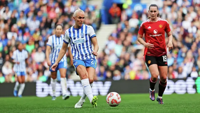 Framed Print : Brighton and Hove Albion Women v Manchester United Women Women's Super League 19OCT24 Framed Print : Brighton and Hove Albion Women v Manchester United Women Women's Super League 19OCT24