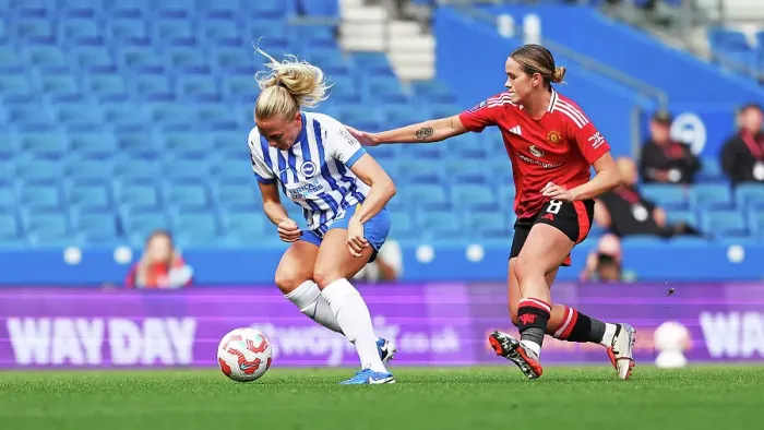 Framed Print : Brighton and Hove Albion Women v Manchester United Women Women's Super League 19OCT24 Framed Print : Brighton and Hove Albion Women v Manchester United Women Women's Super League 19OCT24