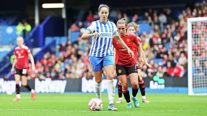 Framed Print : Brighton and Hove Albion Women v Manchester United Women Women's Super League 19OCT24 Framed Print : Brighton and Hove Albion Women v Manchester United Women Women's Super League 19OCT24