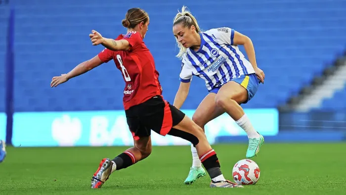 Framed Print : Brighton and Hove Albion Women v Manchester United Women Women's Super League 19OCT24 Framed Print : Brighton and Hove Albion Women v Manchester United Women Women's Super League 19OCT24