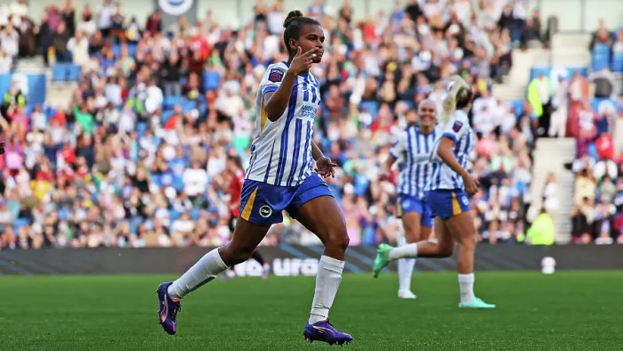 Framed Print : Brighton and Hove Albion Women v Manchester United Women Women's Super League 19OCT24 Framed Print : Brighton and Hove Albion Women v Manchester United Women Women's Super League 19OCT24