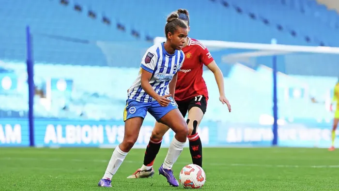 Framed Print : Brighton and Hove Albion Women v Manchester United Women Women's Super League 19OCT24 Framed Print : Brighton and Hove Albion Women v Manchester United Women Women's Super League 19OCT24