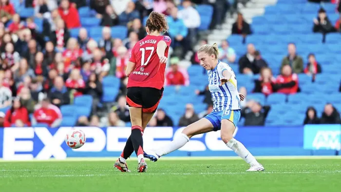 Framed Print : Brighton and Hove Albion Women v Manchester United Women Women's Super League 19OCT24 Framed Print : Brighton and Hove Albion Women v Manchester United Women Women's Super League 19OCT24