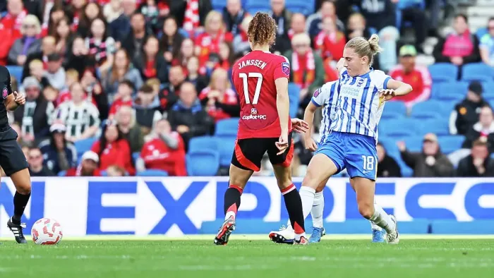 Framed Print : Brighton and Hove Albion Women v Manchester United Women Women's Super League 19OCT24 Framed Print : Brighton and Hove Albion Women v Manchester United Women Women's Super League 19OCT24
