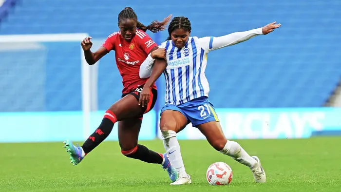 Framed Print : Brighton and Hove Albion Women v Manchester United Women Women's Super League 19OCT24 Framed Print : Brighton and Hove Albion Women v Manchester United Women Women's Super League 19OCT24