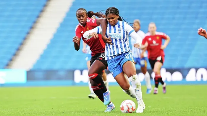 Framed Print : Brighton and Hove Albion Women v Manchester United Women Women's Super League 19OCT24 Framed Print : Brighton and Hove Albion Women v Manchester United Women Women's Super League 19OCT24