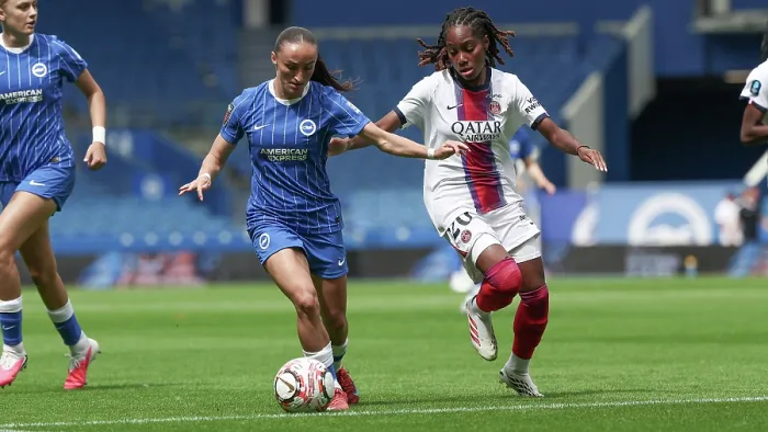 Framed Print : Brighton and Hove Albion Women v PSG Women Pre Season friendly 09AUG26 Framed Print : Brighton and Hove Albion Women v PSG Women Pre Season friendly 09AUG26