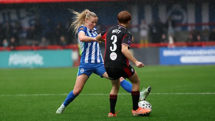 Framed Print : Brighton and Hove Albion Women v Southampton Women Subway League Cup 19OCT25 Framed Print : Brighton and Hove Albion Women v Southampton Women Subway League Cup 19OCT25