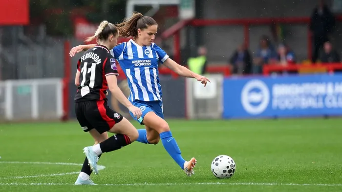 Framed Print : Brighton and Hove Albion Women v Southampton Women Subway League Cup 19OCT25 Framed Print : Brighton and Hove Albion Women v Southampton Women Subway League Cup 19OCT25