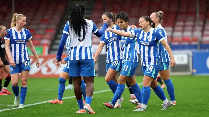 Framed Print : Brighton and Hove Albion Women v Southampton Women Subway League Cup 19OCT25