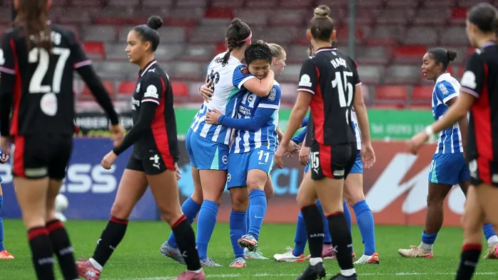 Framed Print : Brighton and Hove Albion Women v Southampton Women Subway League Cup 19OCT25