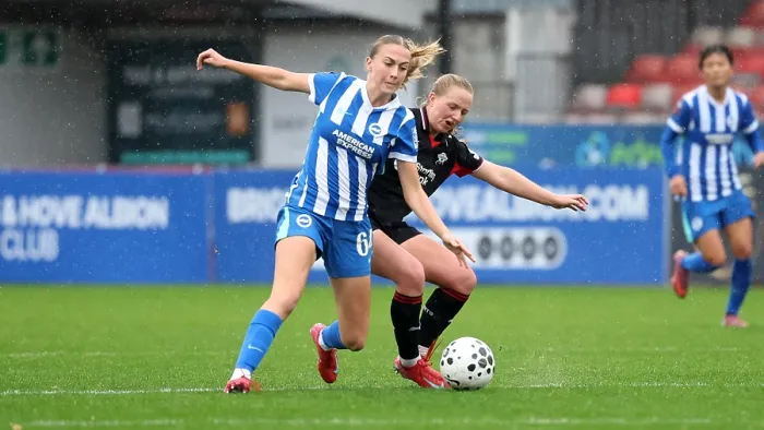 Framed Print : Brighton and Hove Albion Women v Southampton Women Subway League Cup 19OCT25