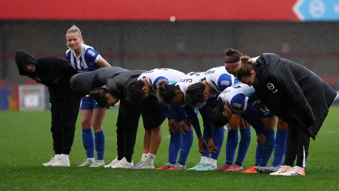 Framed Print : Brighton and Hove Albion Women v Southampton Women Subway League Cup 19OCT25