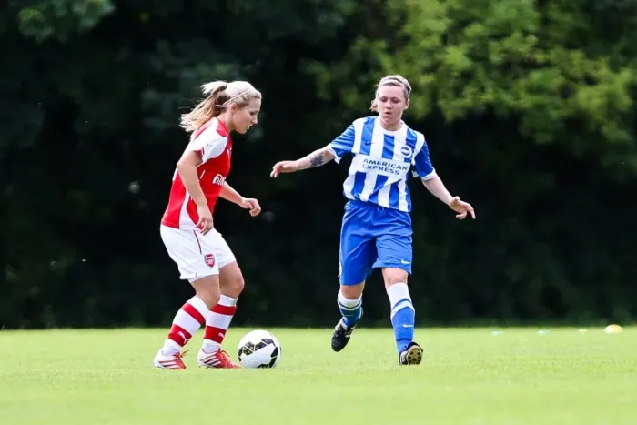 Framed Print : Brighton & Hove Albion Women vs. Arsenal DS (10Aug14)