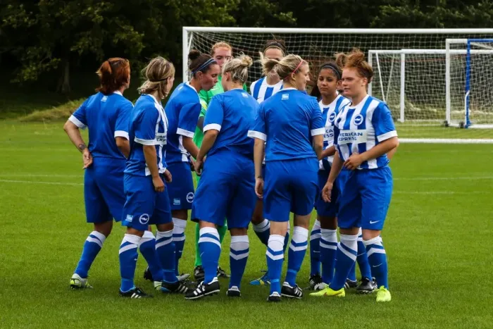 Framed Print : Brighton & Hove Albion Women vs. Arsenal DS: 10Aug14