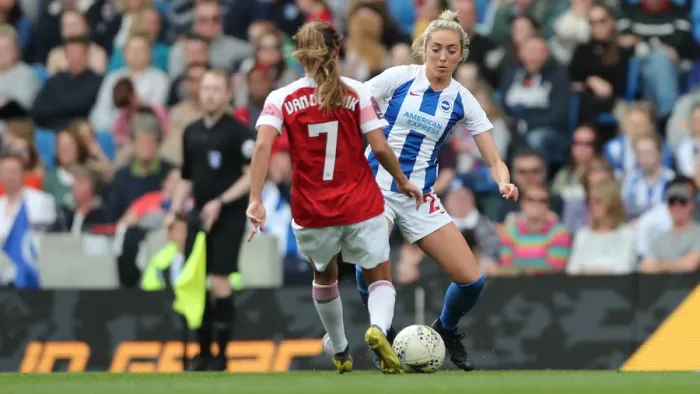 Framed Print : Brighton and Hove Albion Women vs. Arsenal Women: WSL Clash at American Express Community Stadium (29APR19) - Intense Action from the Women's Super League Match Framed Print : Brighton and Hove Albion Women vs. Arsenal Women: WSL Clash at American Express Community Stadium (29APR19) - Intense Action from the Women's Super League Match