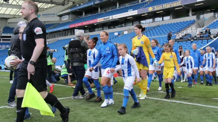 Framed Print : Brighton and Hove Albion Women vs. Arsenal Women: WSL Clash at American Express Community Stadium (29APR19) - Intense Action from the Women's Super League Match Framed Print : Brighton and Hove Albion Women vs. Arsenal Women: WSL Clash at American Express Community Stadium (29APR19) - Intense Action from the Women's Super League Match