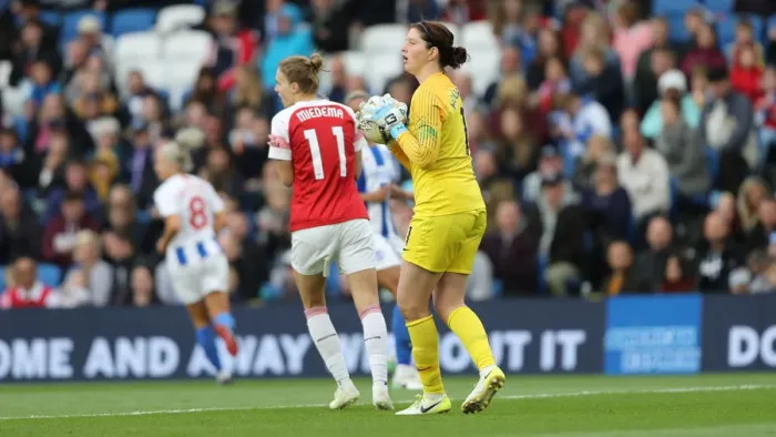 Framed Print : Brighton and Hove Albion Women vs. Arsenal Women: WSL Clash at American Express Community Stadium (29APR19) - Intense Match Action Framed Print : Brighton and Hove Albion Women vs. Arsenal Women: WSL Clash at American Express Community Stadium (29APR19) - Intense Match Action