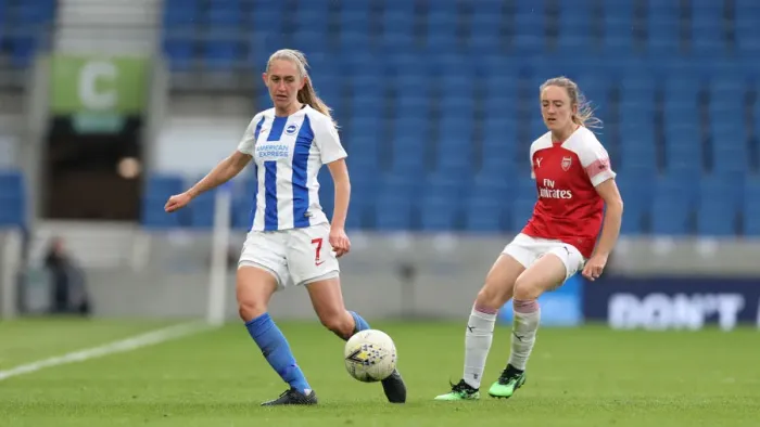 Framed Print : Brighton and Hove Albion Women vs. Arsenal Women: WSL Clash at American Express Community Stadium (29APR19) - Intense Action from the Women's Super League Match Framed Print : Brighton and Hove Albion Women vs. Arsenal Women: WSL Clash at American Express Community Stadium (29APR19) - Intense Action from the Women's Super League Match