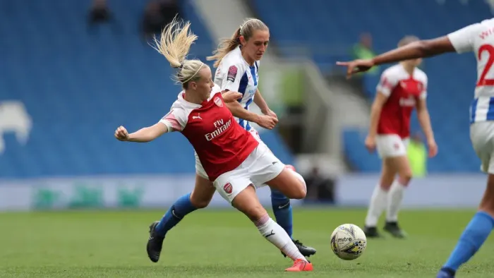 Framed Print : Brighton and Hove Albion Women vs. Arsenal Women: WSL Clash at American Express Community Stadium (29APR19) - Intense Match Action Framed Print : Brighton and Hove Albion Women vs. Arsenal Women: WSL Clash at American Express Community Stadium (29APR19) - Intense Match Action