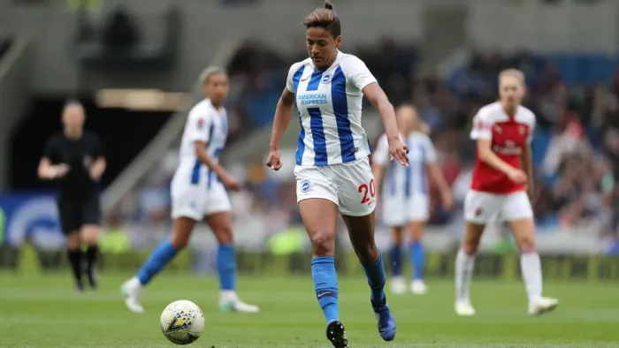 Framed Print : Brighton & Hove Albion Women vs. Arsenal Women: WSL Clash at American Express Community Stadium (29APR19) - Intense Match Action Framed Print : Brighton & Hove Albion Women vs. Arsenal Women: WSL Clash at American Express Community Stadium (29APR19) - Intense Match Action