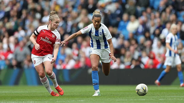 Brighton & Hove Albion Women vs. Arsenal Women: WSL Clash at American Express Community Stadium (29APR19) - Intense Action from the Women's Super League Match