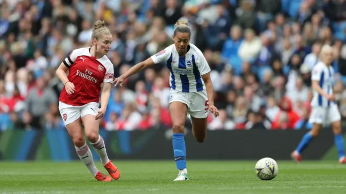 Framed Print : Brighton & Hove Albion Women vs. Arsenal Women: WSL Clash at American Express Community Stadium (29APR19) - Intense Action from the Women's Super League Match Framed Print : Brighton & Hove Albion Women vs. Arsenal Women: WSL Clash at American Express Community Stadium (29APR19) - Intense Action from the Women's Super League Match