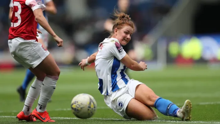 Framed Print : Brighton & Hove Albion Women vs. Arsenal Women: WSL Clash at American Express Community Stadium (29APR19) - Intense Match Action Framed Print : Brighton & Hove Albion Women vs. Arsenal Women: WSL Clash at American Express Community Stadium (29APR19) - Intense Match Action