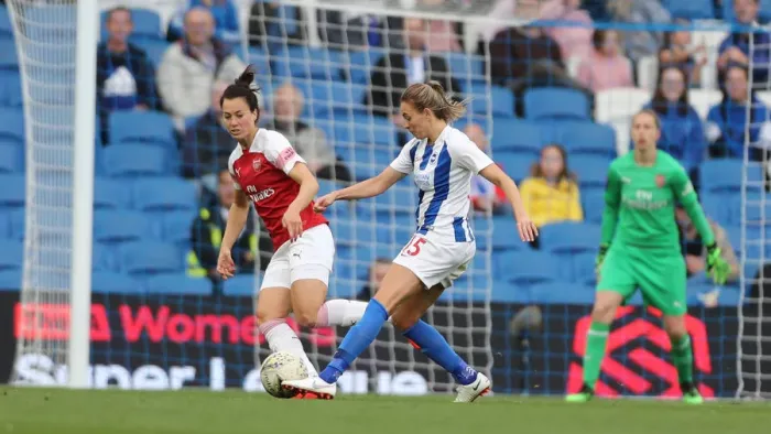 Framed Print : Brighton & Hove Albion Women vs. Arsenal Women: WSL Clash at American Express Community Stadium (29APR19) - Intense Match Action Framed Print : Brighton & Hove Albion Women vs. Arsenal Women: WSL Clash at American Express Community Stadium (29APR19) - Intense Match Action