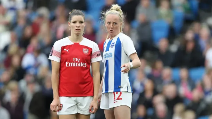 Framed Print : Brighton and Hove Albion Women vs. Arsenal Women: WSL Clash at American Express Community Stadium (29APR19) - Intense Match Action Framed Print : Brighton and Hove Albion Women vs. Arsenal Women: WSL Clash at American Express Community Stadium (29APR19) - Intense Match Action