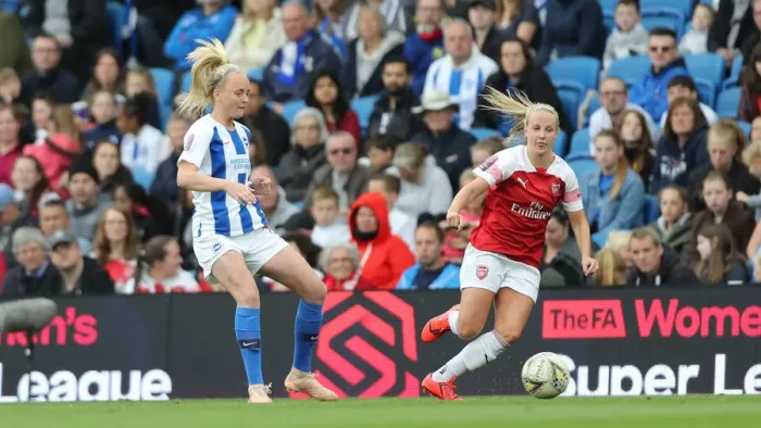 Framed Print : Brighton & Hove Albion Women vs. Arsenal Women: WSL Clash at American Express Community Stadium (29APR19) - Intense Match Action Framed Print : Brighton & Hove Albion Women vs. Arsenal Women: WSL Clash at American Express Community Stadium (29APR19) - Intense Match Action