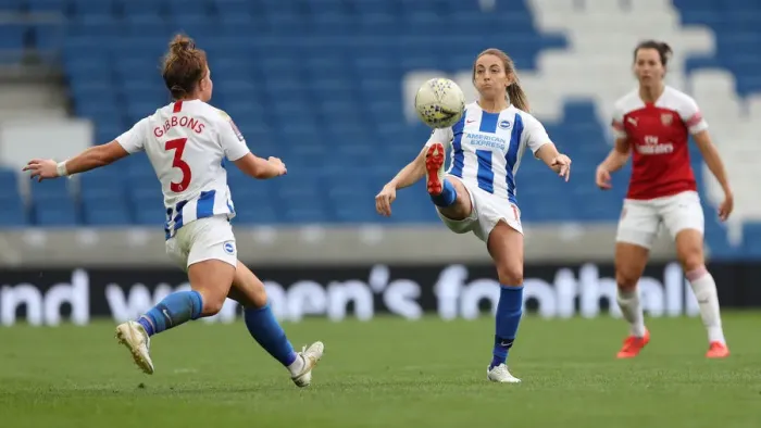 Framed Print : Brighton & Hove Albion Women vs. Arsenal Women: A Battle in the WSL at American Express Community Stadium (29APR19) Framed Print : Brighton & Hove Albion Women vs. Arsenal Women: A Battle in the WSL at American Express Community Stadium (29APR19)