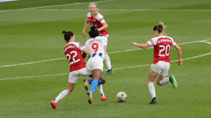 Framed Print : Brighton & Hove Albion Women vs. Arsenal Women: WSL Clash at American Express Community Stadium (29APR19) - Intense Match Action Framed Print : Brighton & Hove Albion Women vs. Arsenal Women: WSL Clash at American Express Community Stadium (29APR19) - Intense Match Action